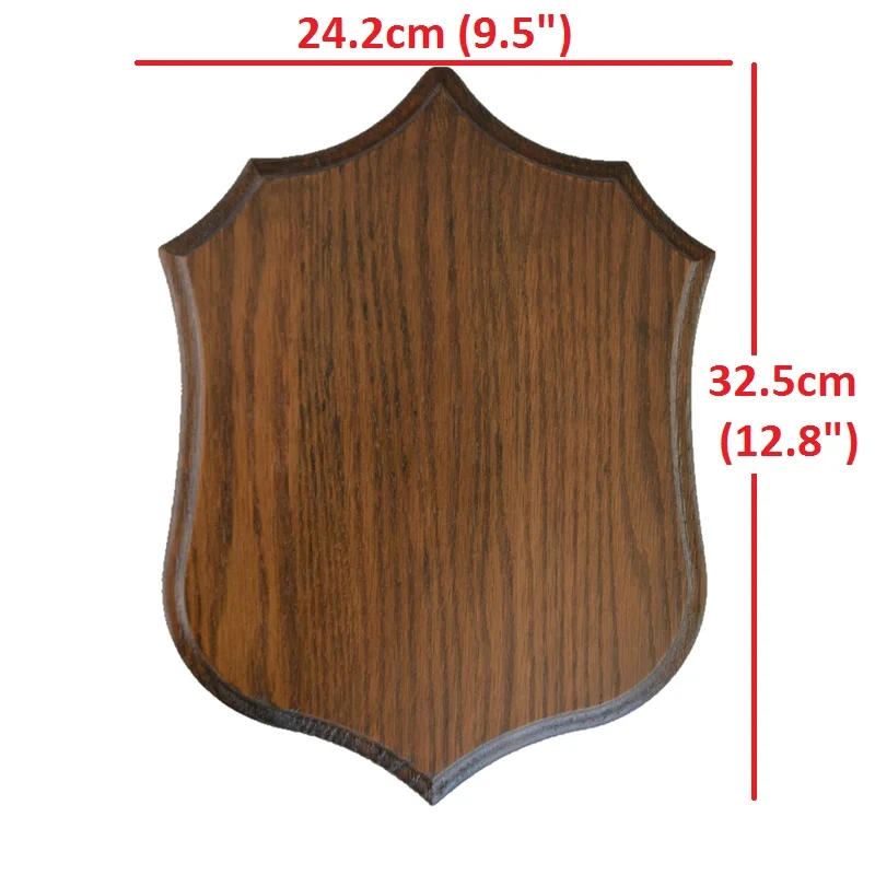 

Deer Trophy Shield Roe Solid Oak Trophy Plate Buck Wooden Shields for Deer Trophies Plaque Antler Mount Shield Plaque