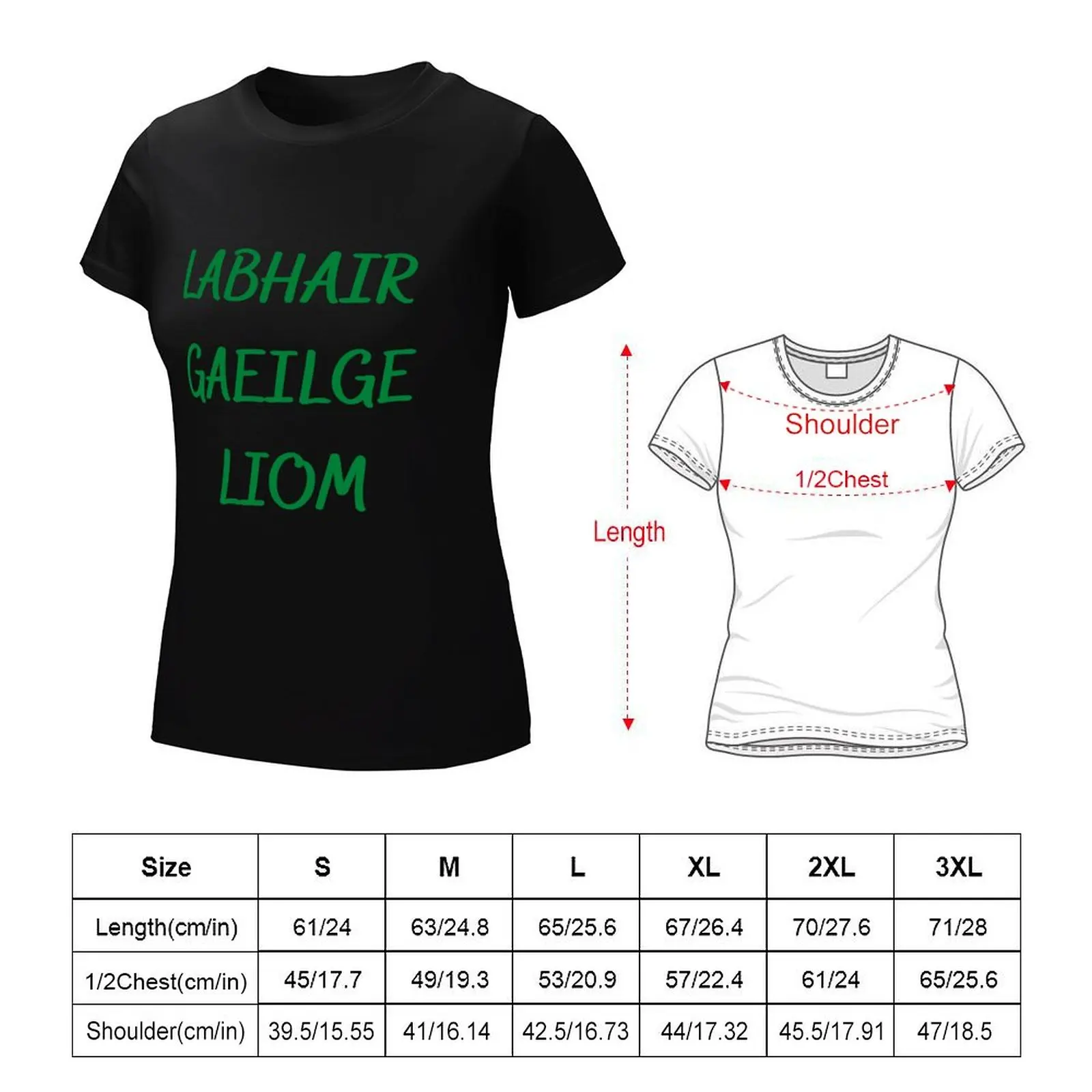 Labhair Gaeilge Liom T-Shirt shirts graphic tees cute clothes Short sleeve tee cute tops plain t shirts for Women