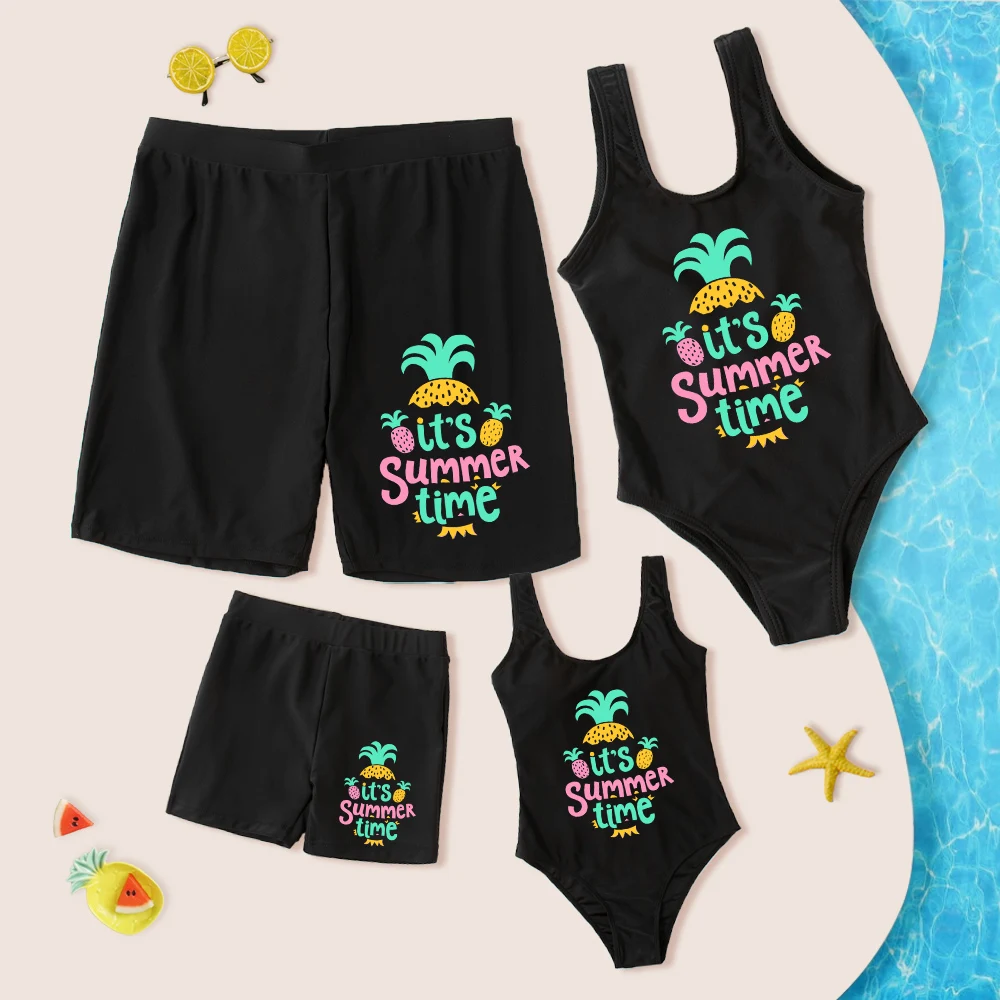 Completi coordinati per la famiglia Summer Mother Kids costume da bagno padre figlio pantaloncini da spiaggia madre e figlia costumi da bagno Boy