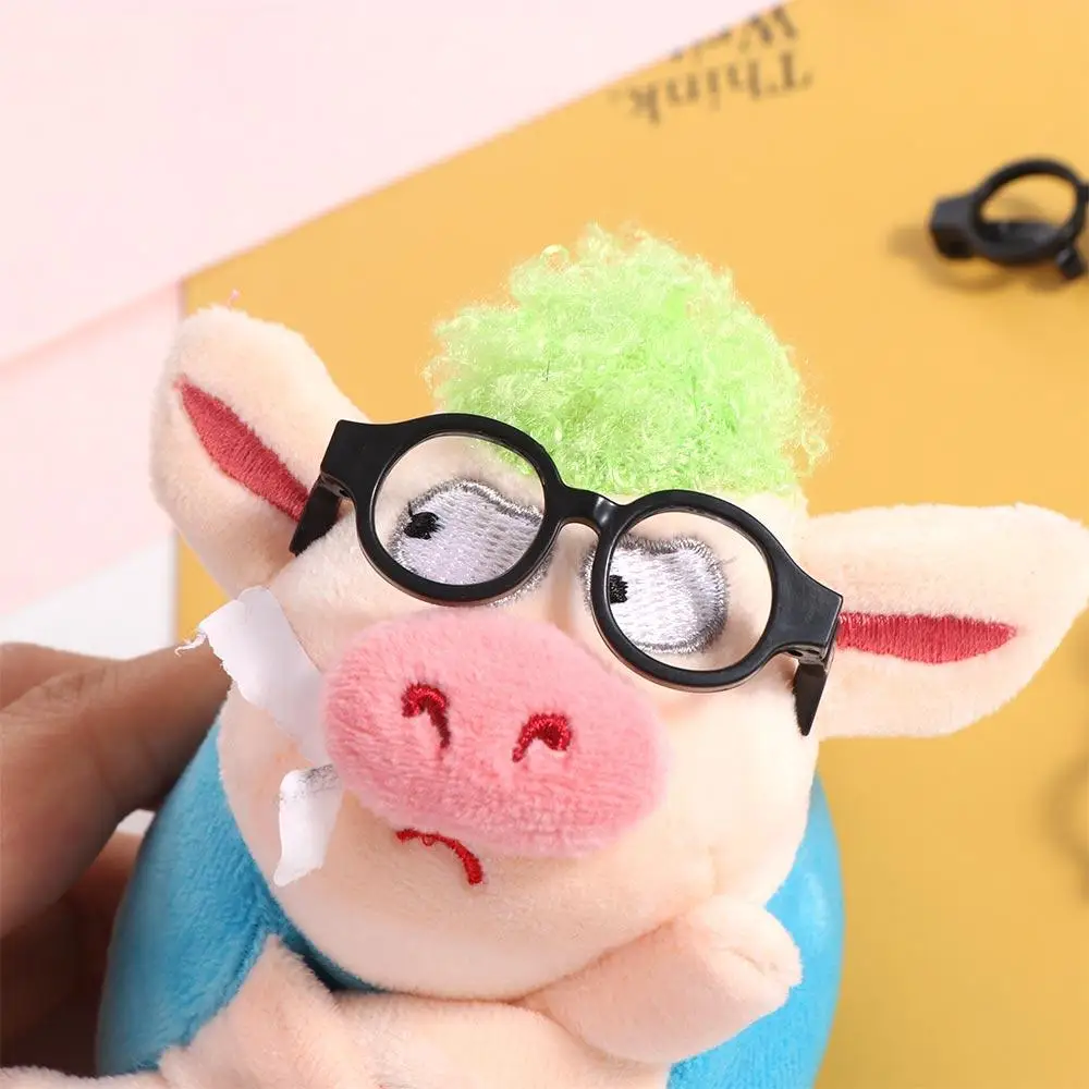 패션 블랙 프레임 OB11 라운드 안경 라운드 미니어처 라운드 안경 라운드 프레임 플라스틱 미니 안경 선물