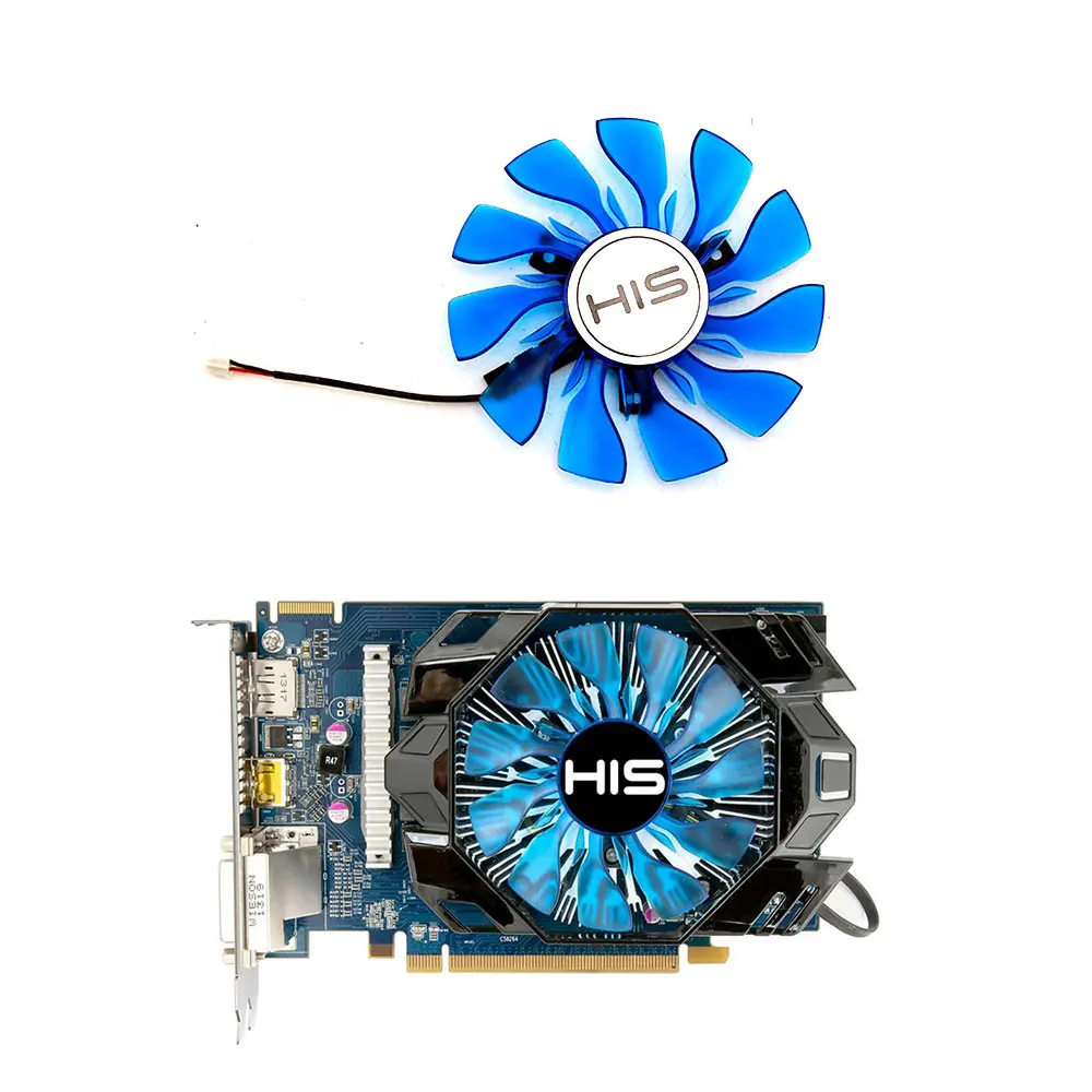 1PCS HIS R7 265 360 R9 270 260 iCooler OC graphics card Computer fan GA9102U DC12V