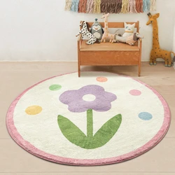 Flower Carpet Kids Crawling Mat Bedroom Decoration Cartoon Floor Mat Girls Room Carpet Decoration Salon Alfombra Sofa Decor