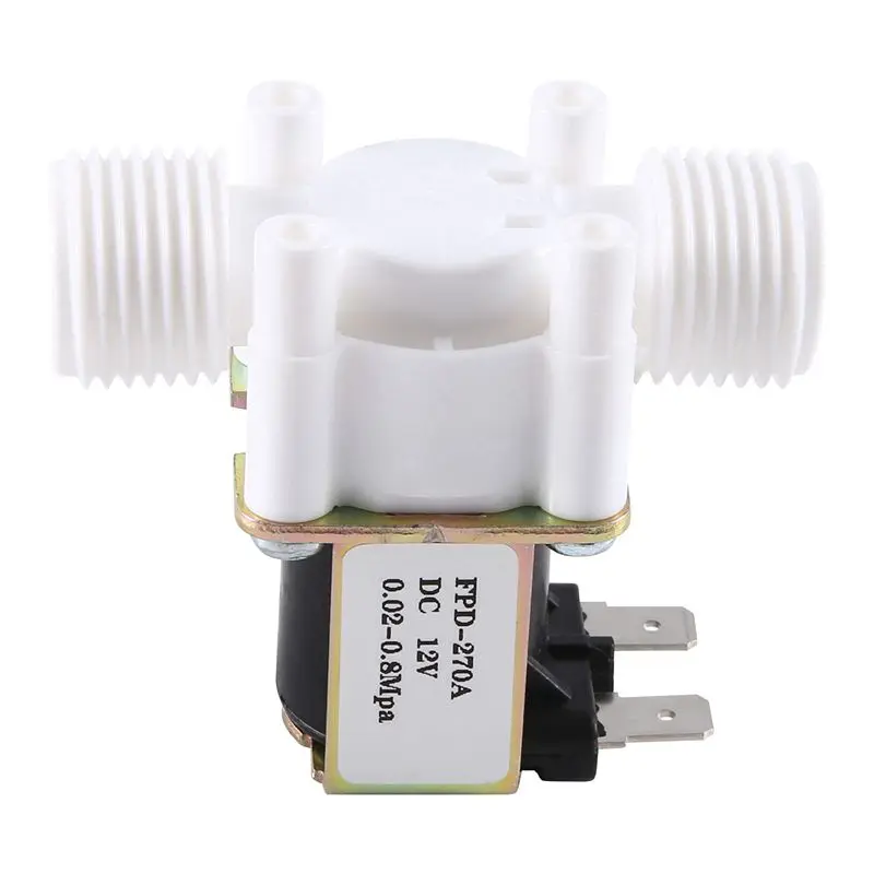 A98E-2X Dc12v N/C Normally Closed Water Solenoid Valve G1/2-Inch Plastic Electrical Solenoid Valve For Water Dispenser