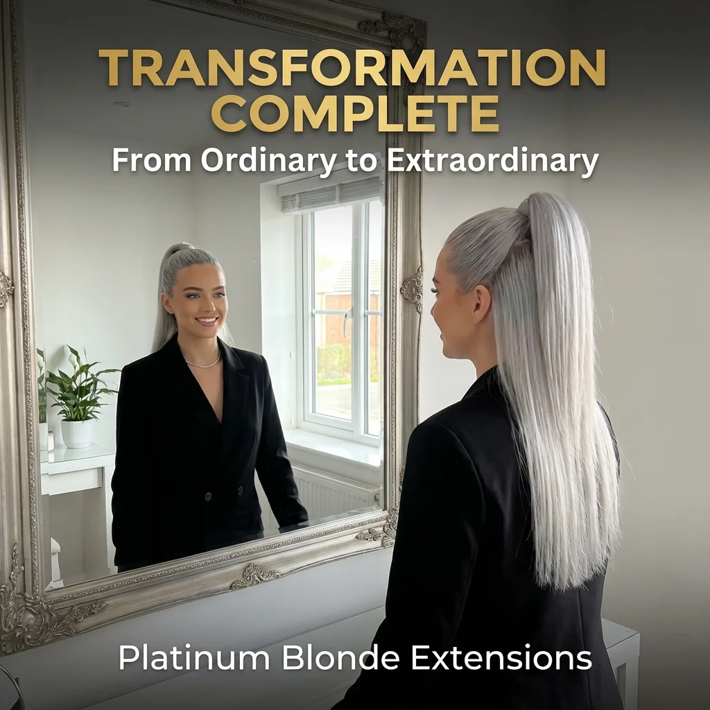 

Набор из 1 шт. (25-30 дюймов) серебристых прямых накладных волос - синтетическое термостойкое волокно, надежная золотая застежка, легкая укладка для плетения кос.