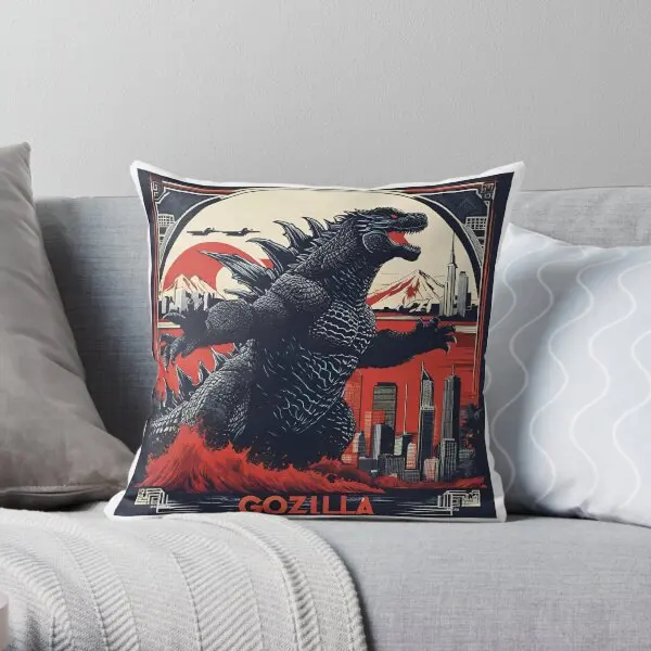 Japanese Menace  Printing Throw Pillow Cover Throw Wedding Bedroom Fashion Decorative Cushion Case Pillows not include One Side