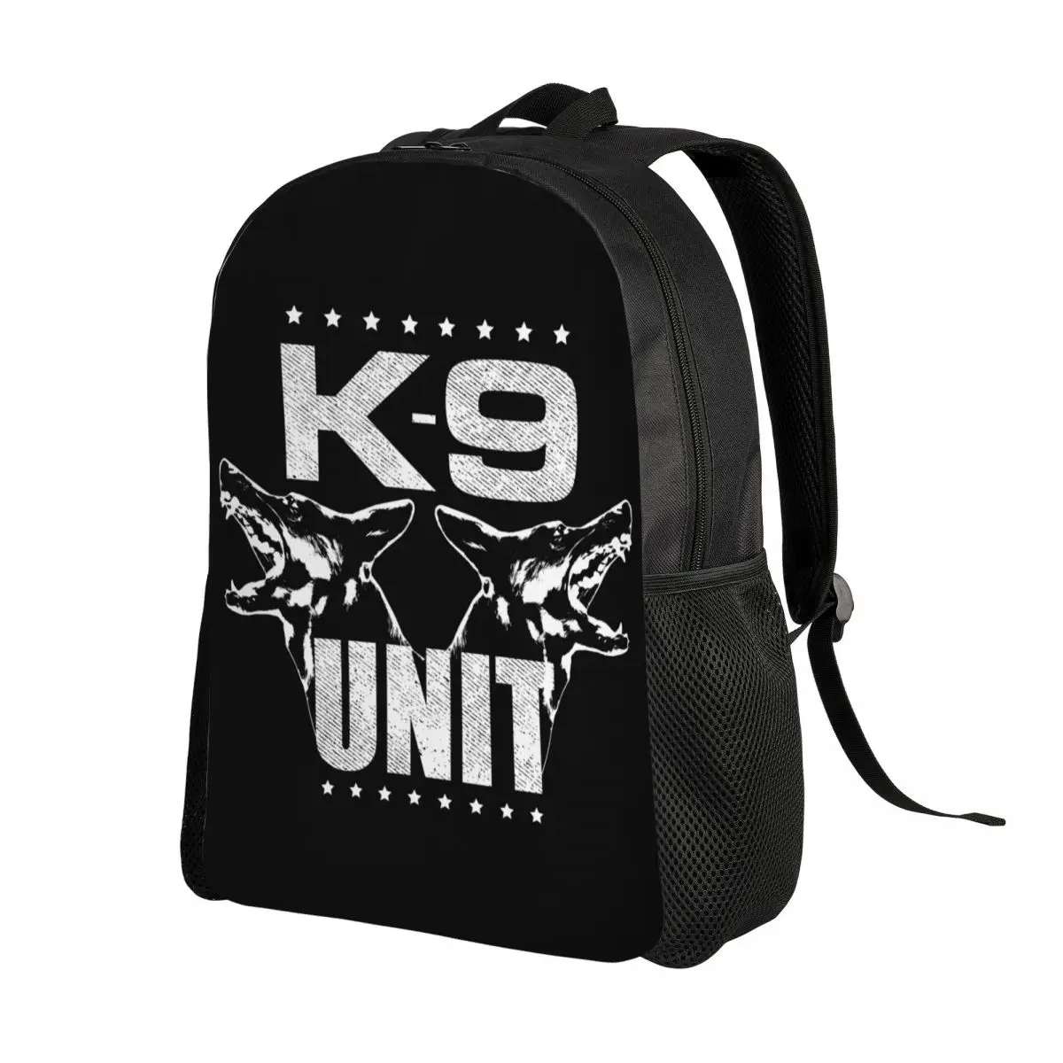 Personalized K-9 Unit Police Dog Backpack Women Men Casual Bookbag for School College German Shepherd Bags