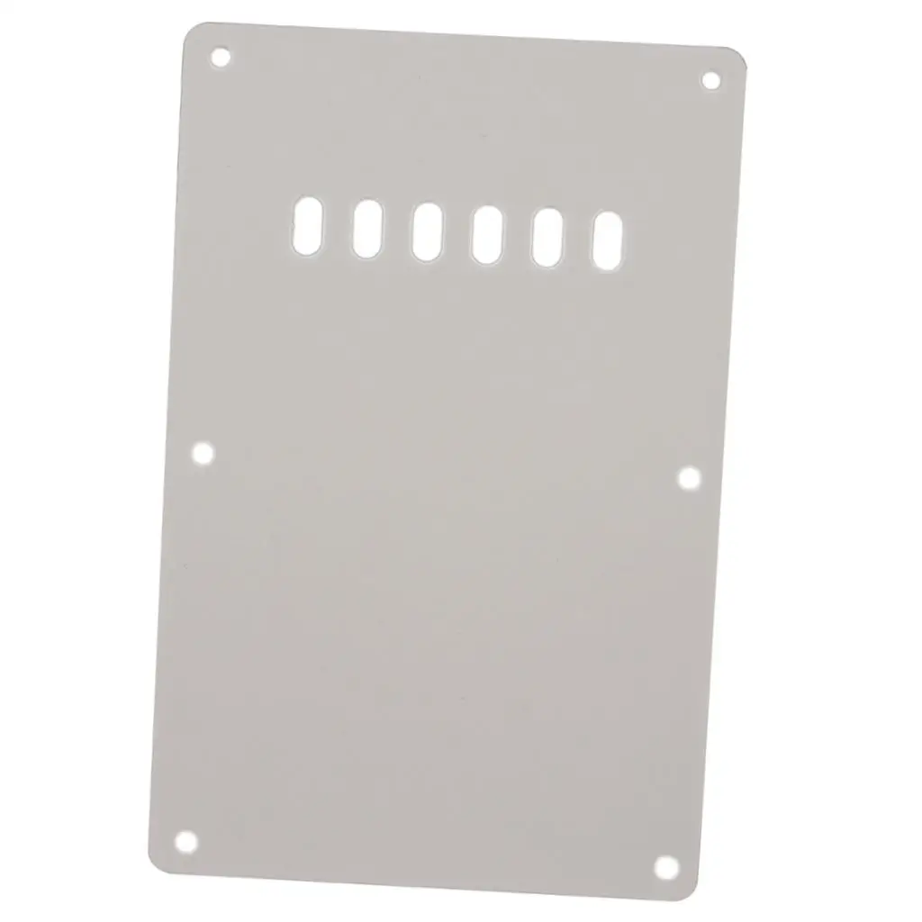 Plastic Backplate Cover White Replacement for ST Guitar Parts