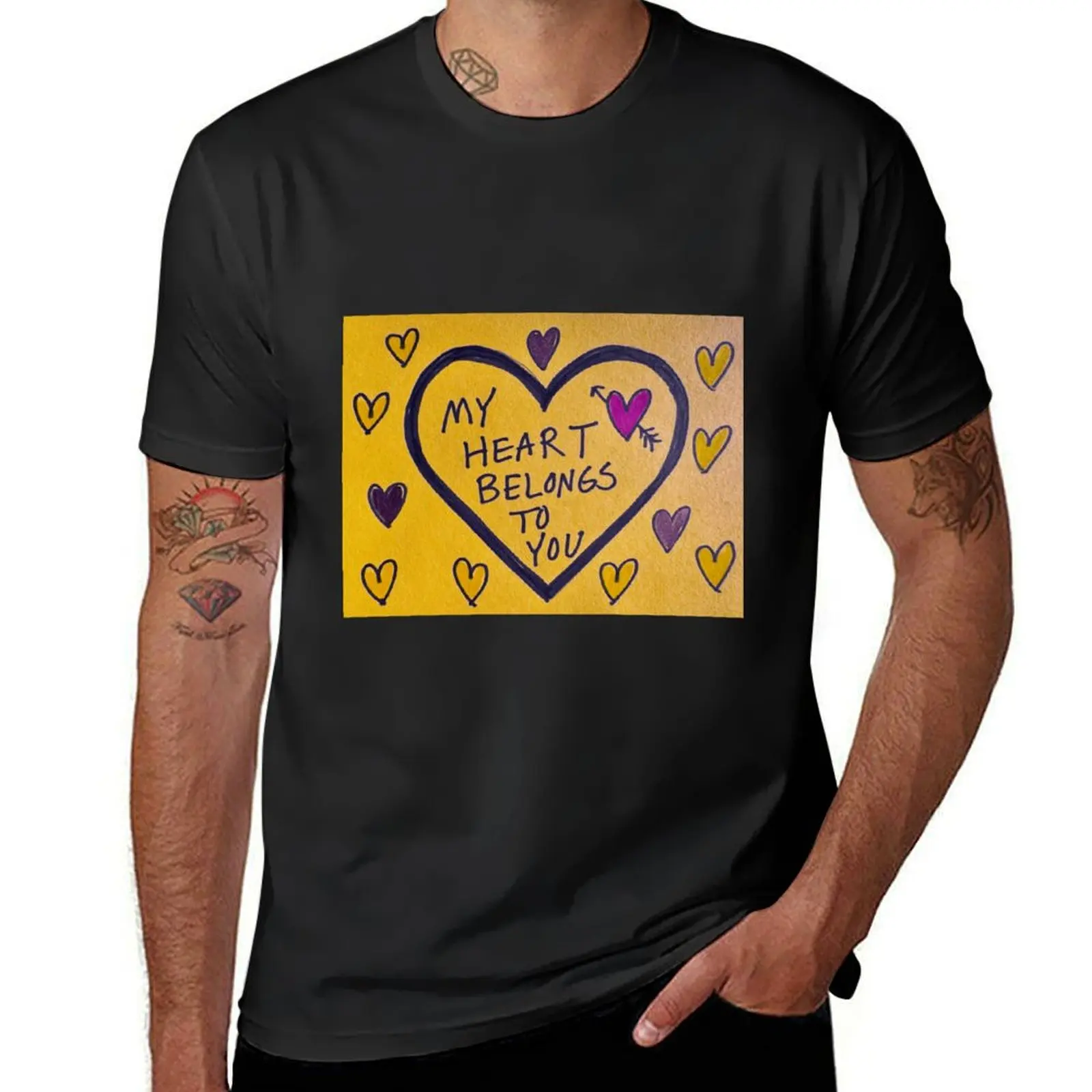 My Heart Belongs To You T-Shirt Blouse sports fans oversizeds fitted t shirts for men