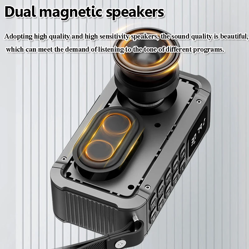 Mini Powerful Bluetooth Speaker Recorder Handsfree Call Heavy Bass Soundbar Hifi Lossless Music Player Support FM TF Card U Disk