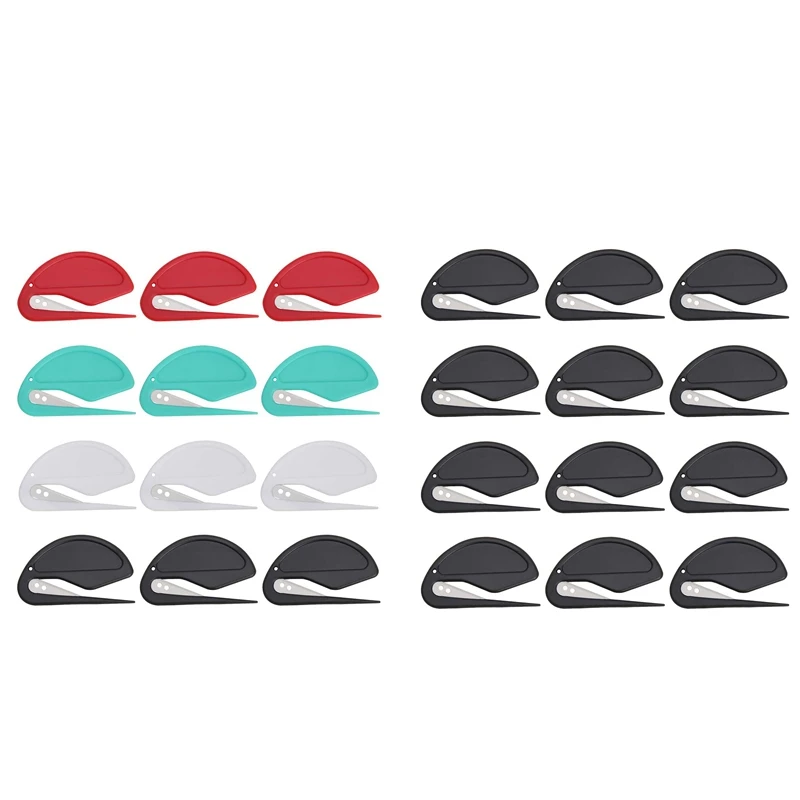 Letter Opener Envelope Slitter, 12 Pcs Letter Opener Slitter Letter Openers With Razor Blade For Envelope