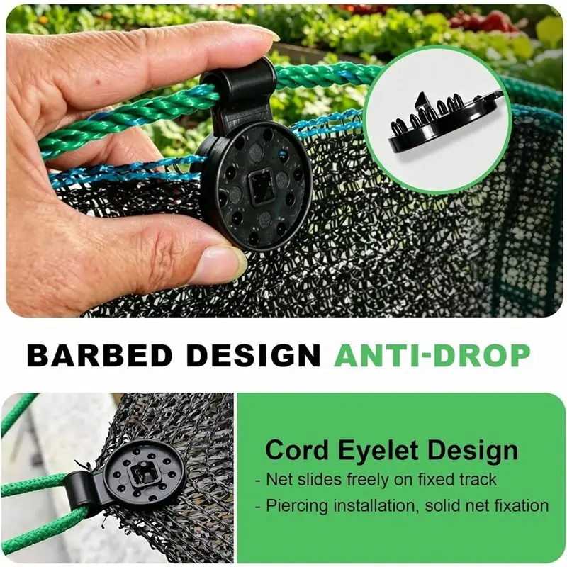 ABMR-2026 New Shade Cloth Heavy Duty Lock Grip, Universal Shade Clothes Clips For Sun Shade Sail Tarpaulin