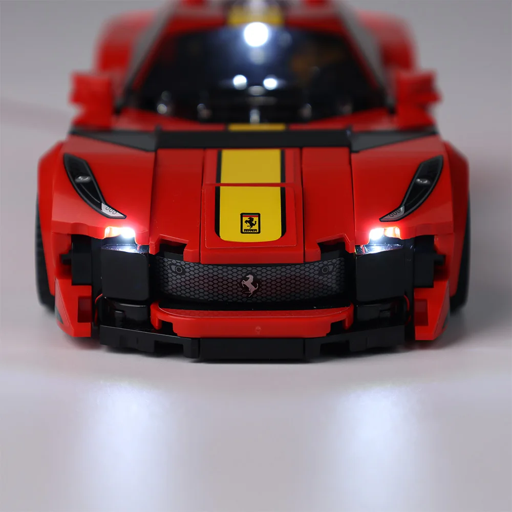 EASYLITE LED Light Set For Speed Champions 76914 Ferrari 812 Competizione Building Blocks DIY Toys No Model