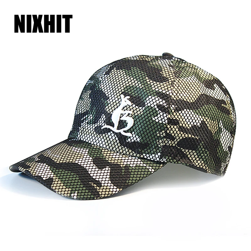 

NIXHIT Summer Camou Sunscreen Quick Dry Breathable Thin Women Men's Baseball Cap Outdoor Sports Travel Fishing Climbing Hat A312