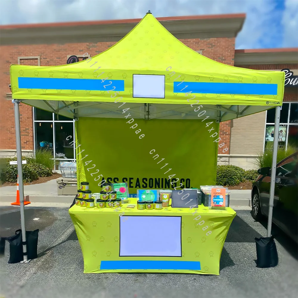 Foldable Tent Instant Simple Luxury Custom Design Commercial Windproof Tent for Brand Marketing Activities Booth