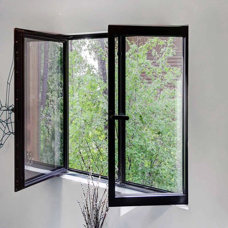 for Factory Direct Sales Aluminum Alloy Frame Custom Color Single Double Triple Glazing Swing Casement Window