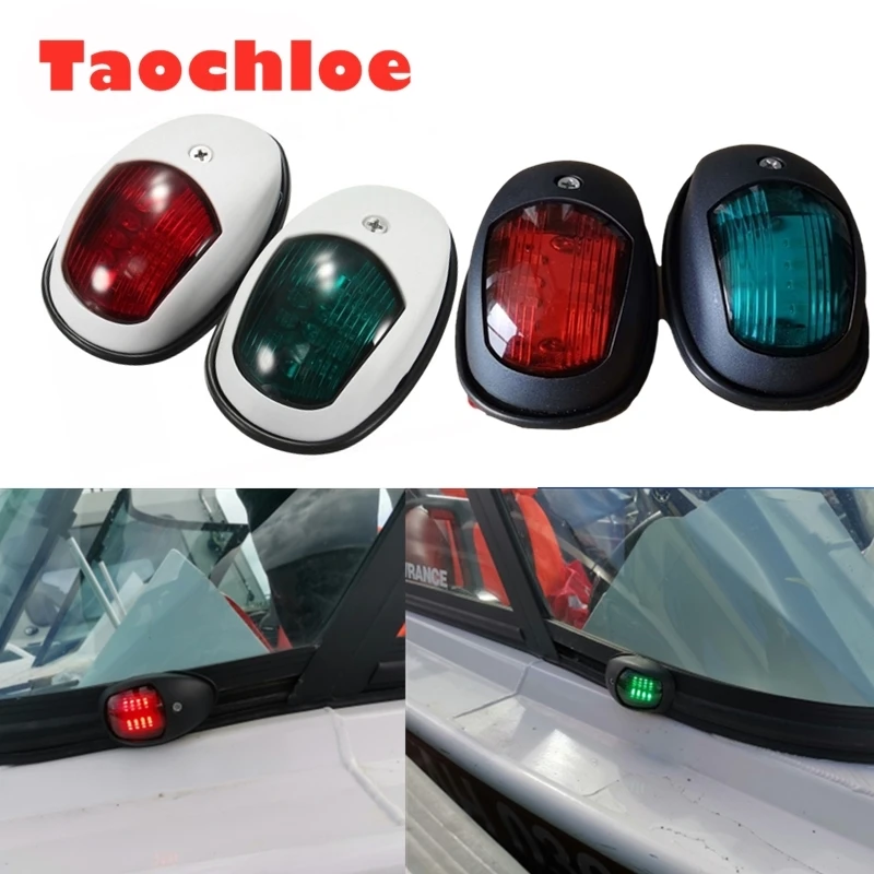 2 stücke Wasserdichte Boot Navigation Licht Grün und Rot Marine LED Steuerbord und Port Seite Licht für Boot Yacht Skeeter DC 10-30V