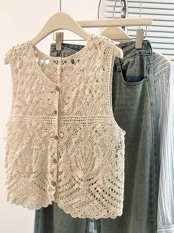 N Hollow Out Knitte… - image