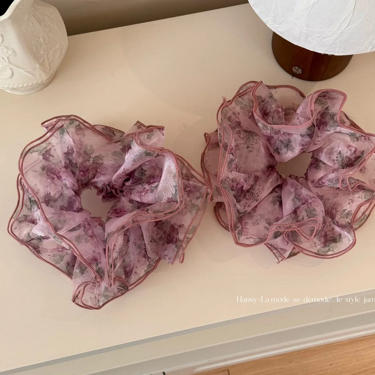 

Brand New 7.87in Sweet and Fluffy Small Fresh Floral Hair Band Summer New High-end Hair Tie Colon Hair Band 2025