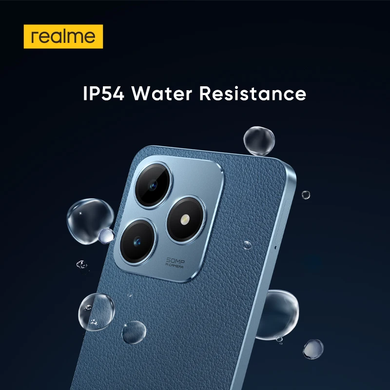 [World Premiere] realme C63 Smartphone 50MP AI Camera 45W SUPERVOOC Charge 5000mAh Battery 90Hz Display AI Noise Reduction IP54