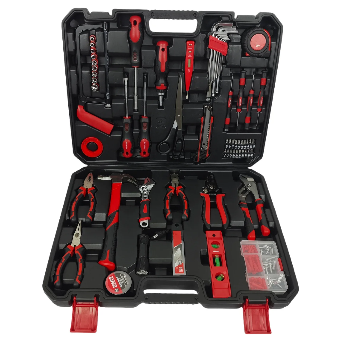 Multi Functional Hardware Tool Box Set with Cordless Drill Options, 16 to 110 Piece Repair Kit for Home, Auto, Assembly and DIY