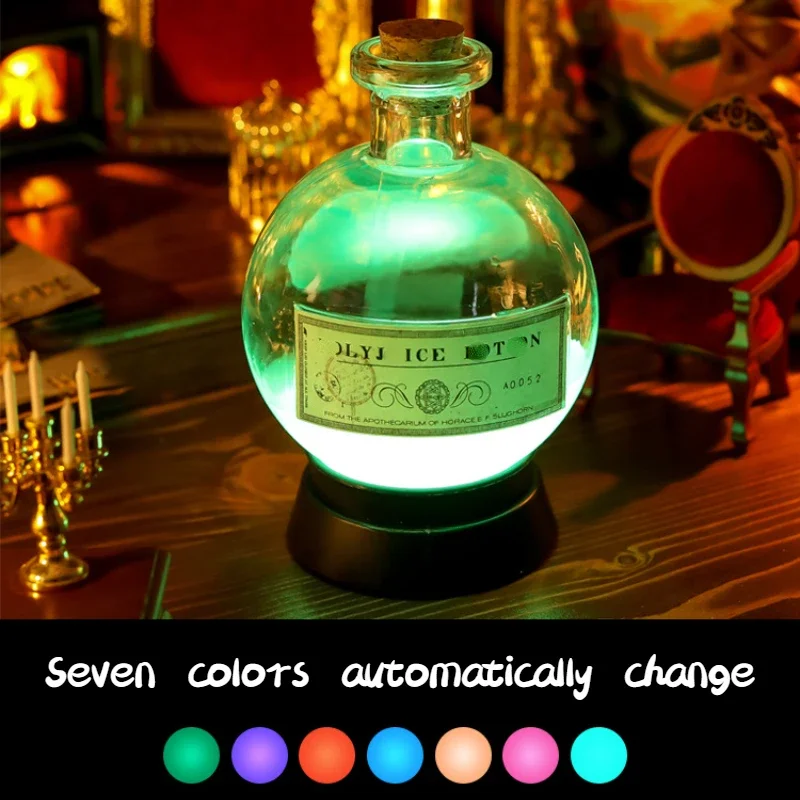 Magic Night Light Film and Television Game Anime LED Potion Color-changing Bottle Holiday Gift Decoration Table Lamp