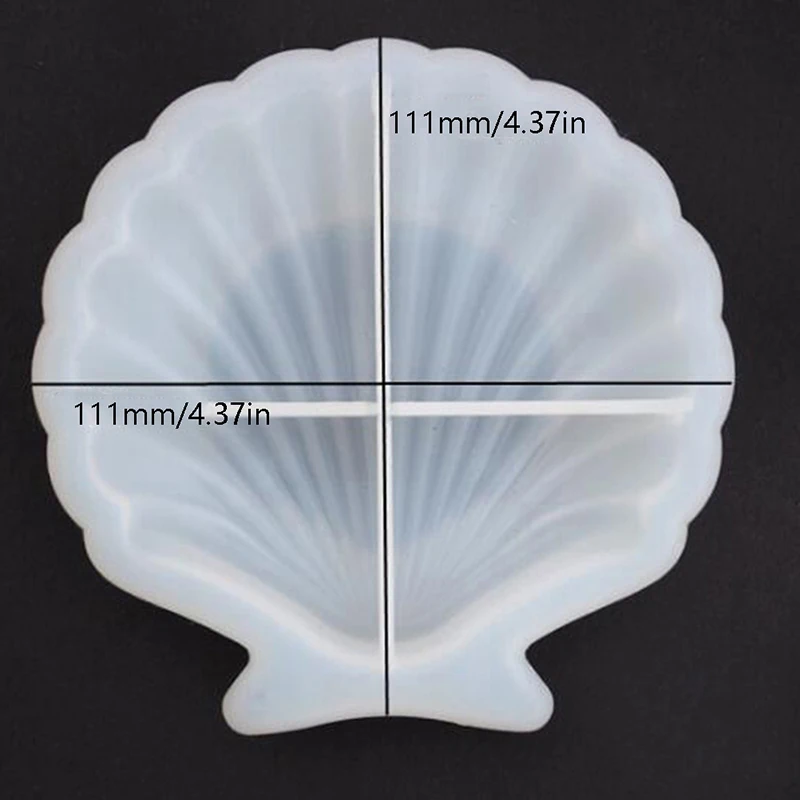 

[Y]Concrete Silicone Mold Shell Shape Creative Design Jewelry Storage Schulp Glue Tray Mold Clay Mould