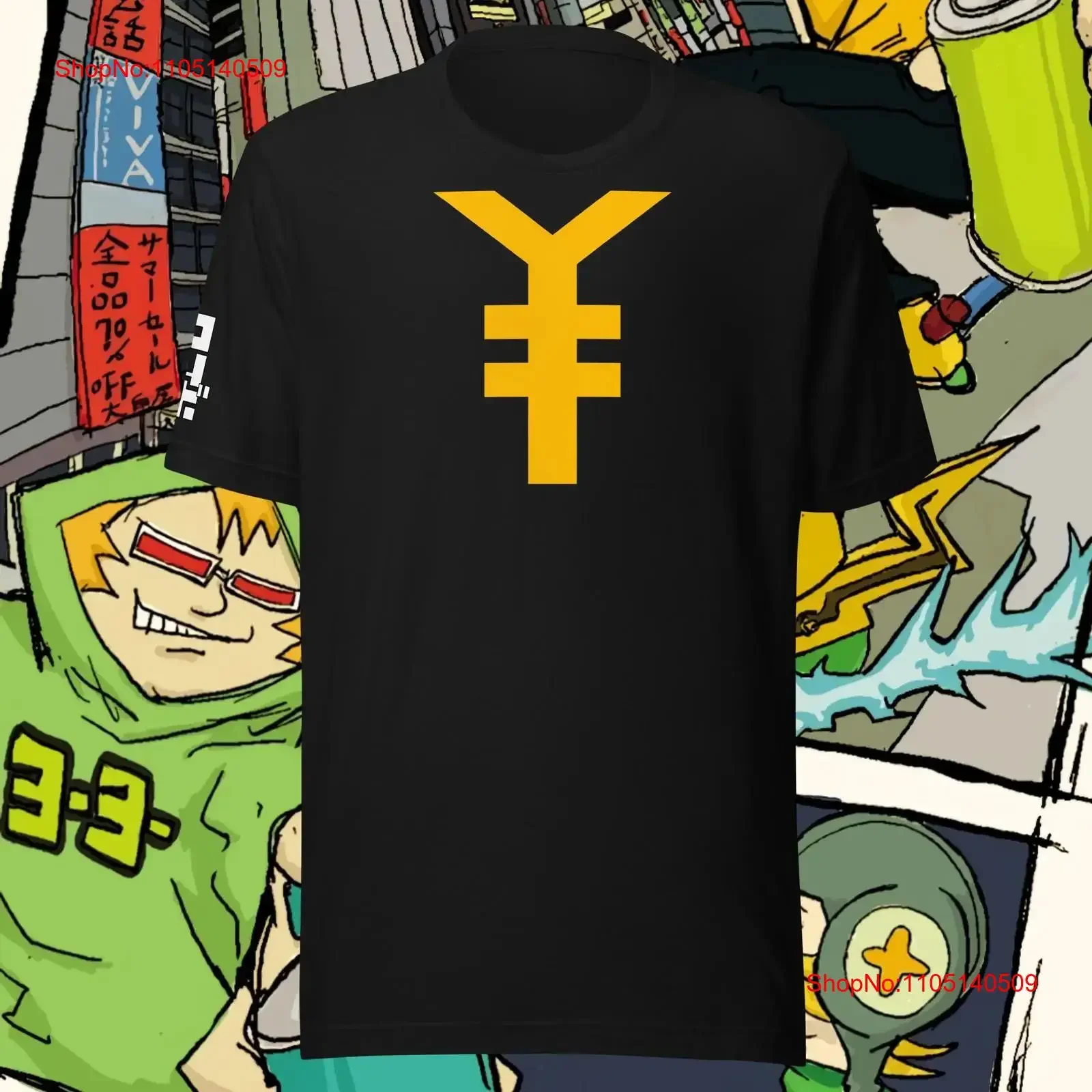 Jet Set Radio Combo T Shirt vintage Washed Soft homme Comfortable designer clothes Unisex Casual fashion graphic Slightly