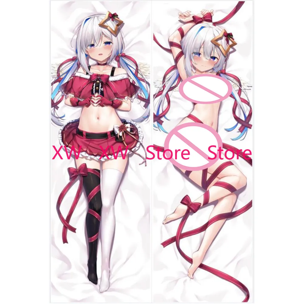 

Anime Cartoons Star Hololive AVTuber Amane Kanata Cosplay Dakimakura Pillow Case Anime Hugging Body Prop