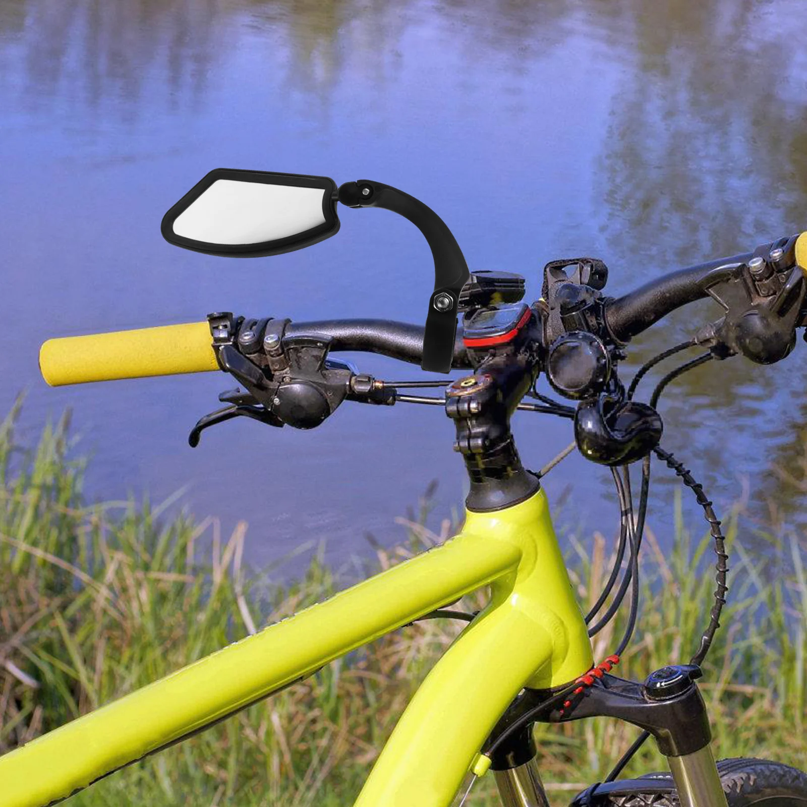 

Adjustable Bike Mirror Handlebar End Mount Wide View for Cycling Safety Mountain Electric Bike Road Tricycle Use