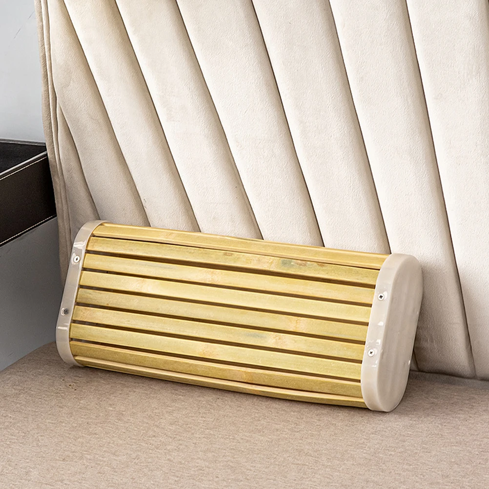 

Bamboo Cervical Neck Rest Bath Bathtub Sauna Sweat Steam Pillow Cooling Firm Support Sleep Aid For Seniors Bamboo Strips