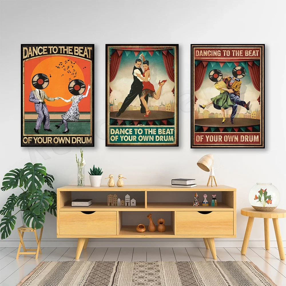 Dance to the beat of your own drum Motivational poster, dancing poster, dancer art poster, inspirational music poster,