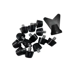 12x Football Boot Spikes Thread Screw 5mm Dia Durable Turf Soccer Boot Cleats Replacement Football Studs Track Shoe Accessories