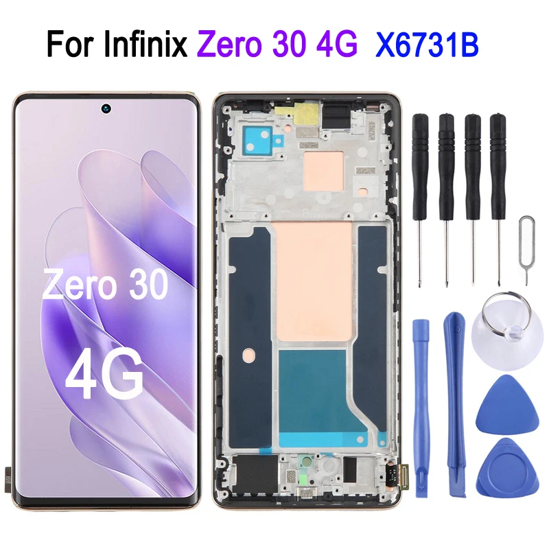 schermo-lcd-amoled-da-678-pollici-con-cornice-per-infinix-zero-30-4g-x6731b-display-touch-screen-di-ricambio-per-riparazione-telefono