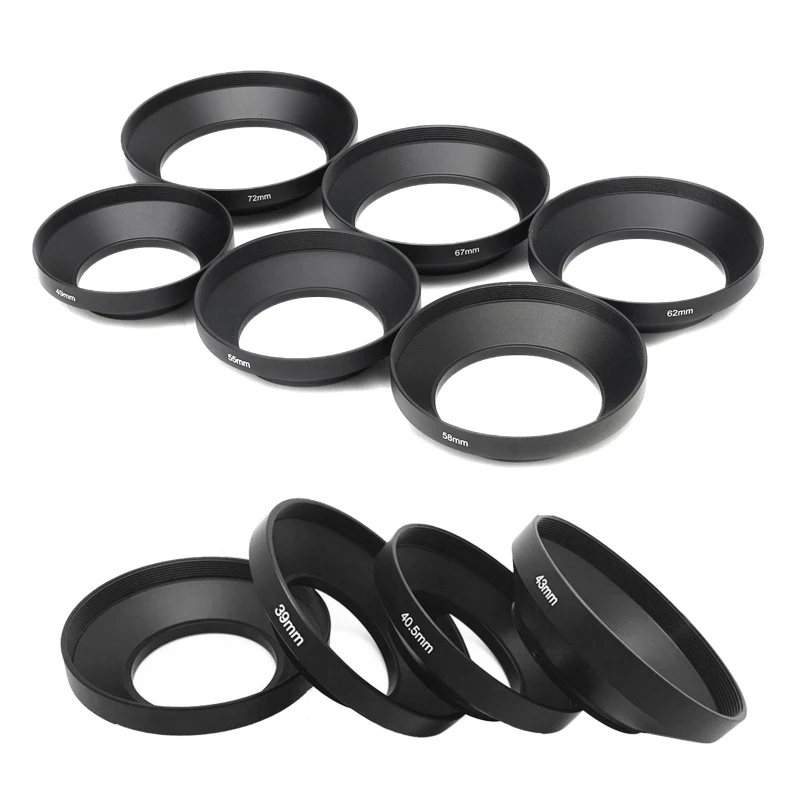 2024 New Lens Hood Wide-Angle 39mm 40.5mm 43mm 46mm 49mm 52mm 55mm 58mm 62mm 72mm 77mm 82