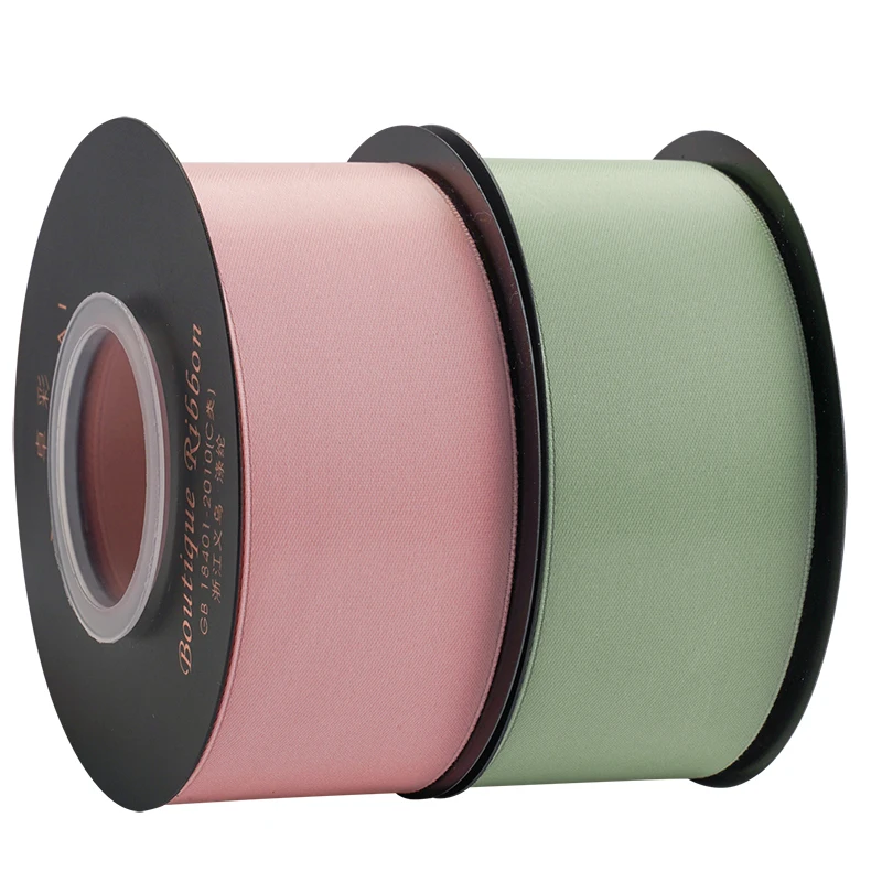 18 미터/롤 40mm 매트 새틴 리본 DIY 인공 실크 로즈 공예 용품 의류 봉제 액세서리 Scrapbooking 재료