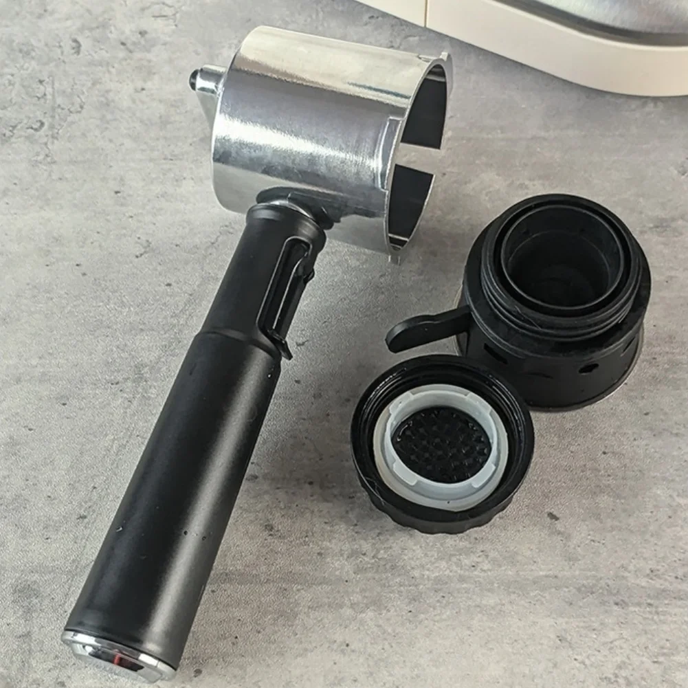 51mm Coffee Portafilter Handle for Pod Extraction - Aluminum Alloy Frame and PP Basket Holder for Reliable Use