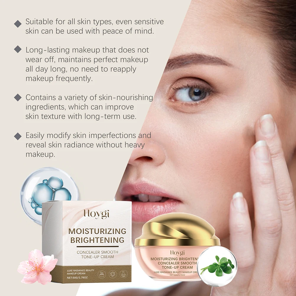 Moisturizing Brightening Concealer Smoothes Tone-Up Cream Multifunctional Illuminating Cream Daily Makeup Skin Care Supplies