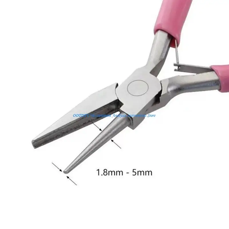 367D Half Round Nose Pliers Jewelry Making Tool Looping Plier Beading Pliers for Jewelry Designers and Craft Enthusiasts