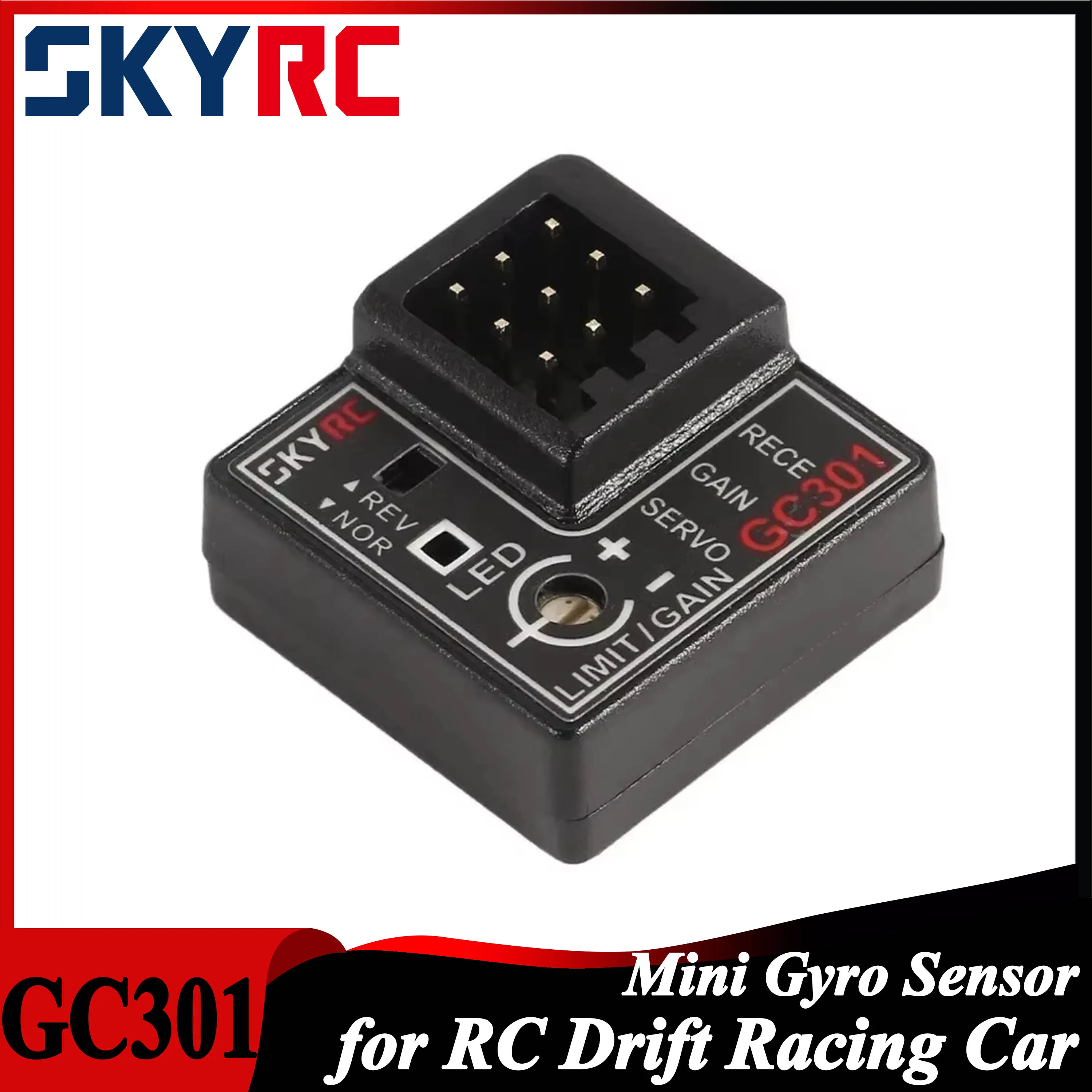 

SKYRC GC301 Mini Gyro Sensor 4-8.4V Gyroscope for RC Racing Car Drift Car Steering Output Corrective Integrat Compact SK-600068