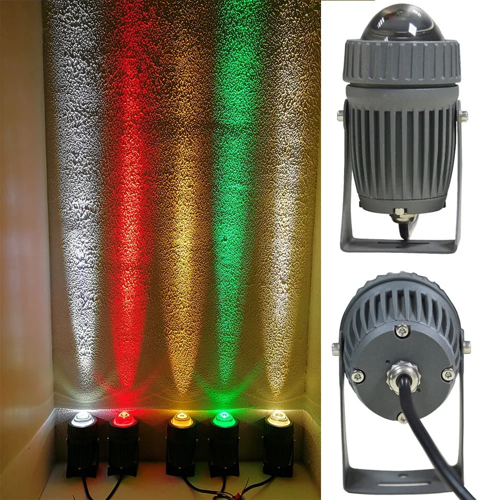 Imagem -01 - Luminária de Parede Ip65 à Prova Dágua Ângulo de Feixe Estreito Refletor Led de 10w Lâmpada de Longa Distância Lavador de Parede luminaria de parede ip65 a prova dagua angulo de feixe estreito refletor led de 10w lampada de longa distancia lavador de parede 01
