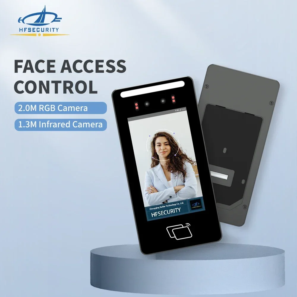 HFSecurity FR05 Android 11 Face Recognition Terminal Dual Camera AI 3D Face Identity Attendance Access Control