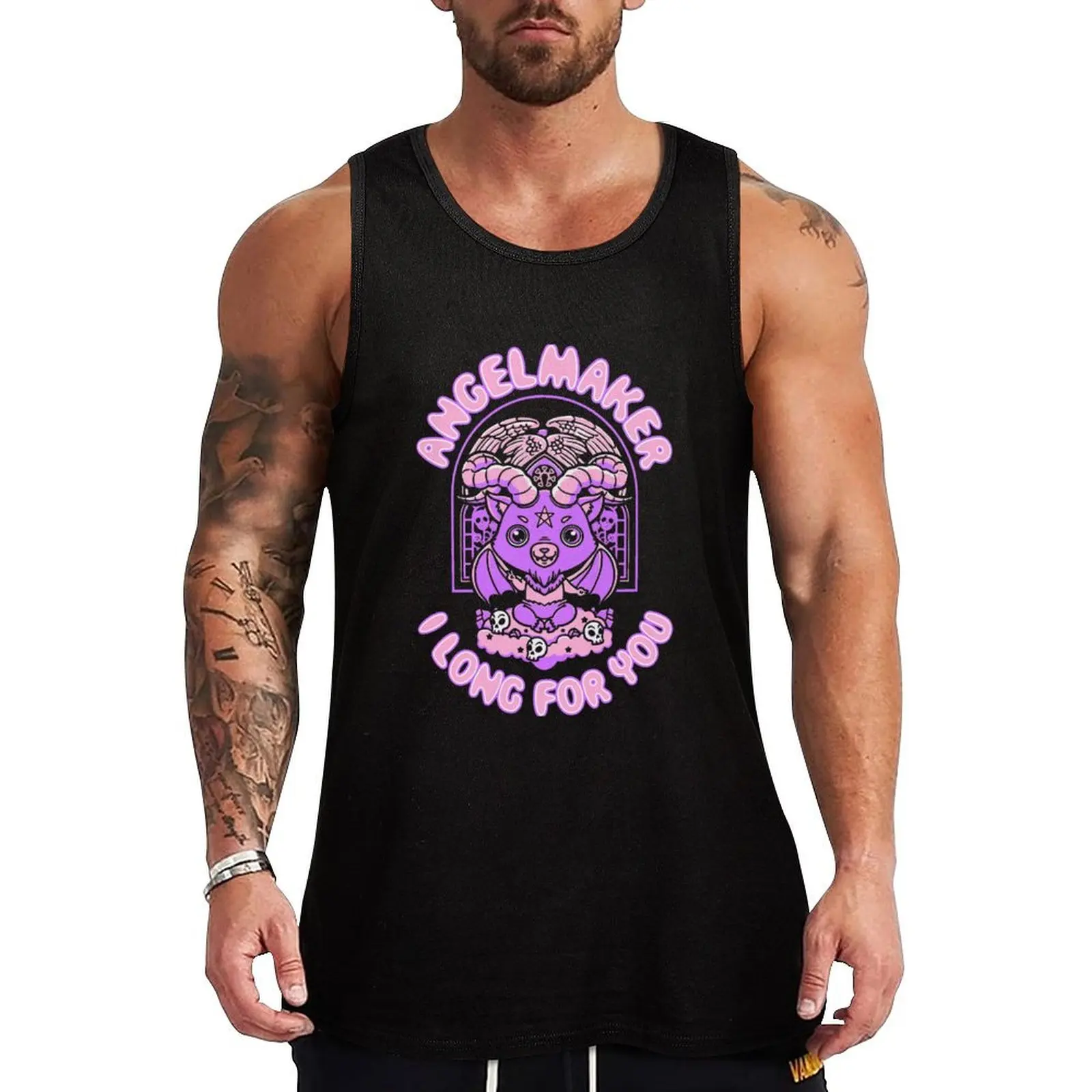 

Angelmaker I Long For You Tank Top Men's clothes luxury style t-shirt Men's Men's clothing brands man vest