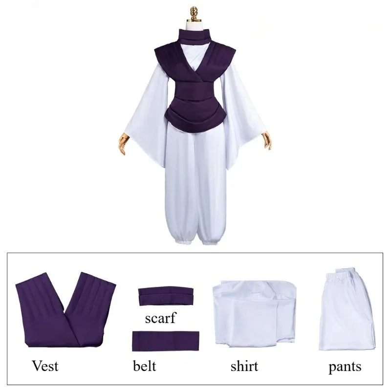 ANIMECC IN STOCK Choso Cosplay Costume Wig Anime Jjk Cosplay Purple Uniform Halloween Party Outfits for Women Men - view 5