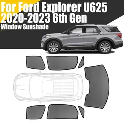 Custom Magnetic Car Window Sunshade For Ford Explorer U625 2020-2023 6th Gen SUV Curtain Mesh Front Windshield Frame Curtain