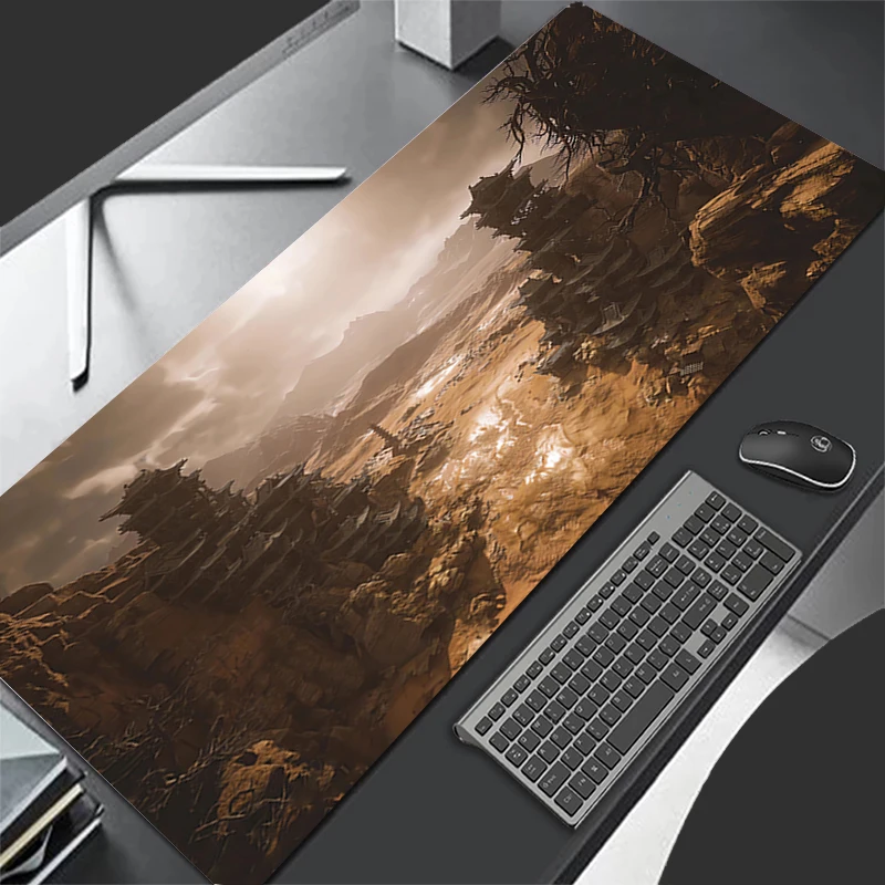 Mousepad Pattern Game Pad Rubber Mouse Pad Accessories Desk Mat Non Slip Office B-black Myth Wukong Table Mat Gamer Keyboard Pad