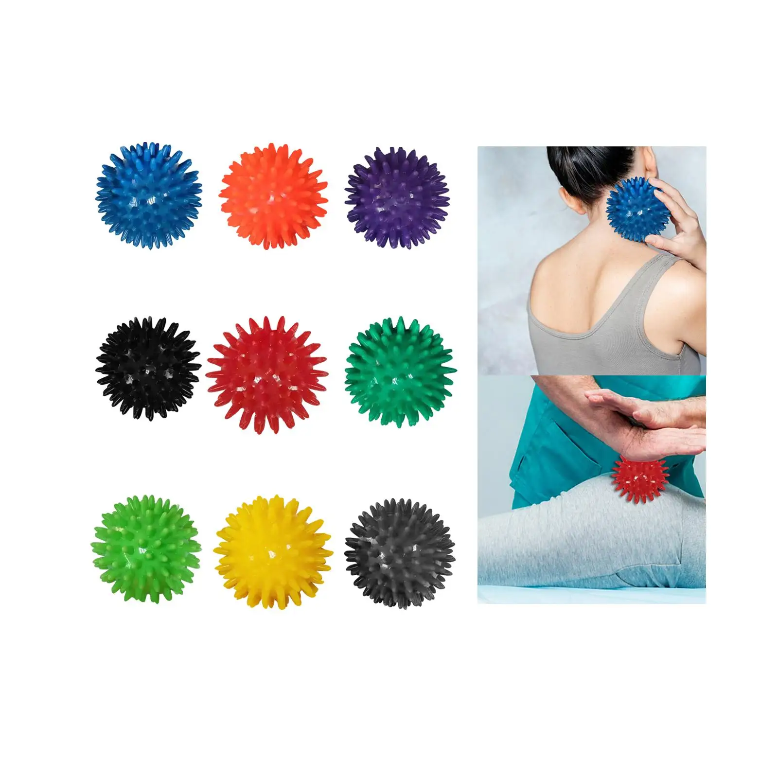 

Spiky Massage Balls Set for Effective Muscle Relief - Ideal for Neck, Back, and Hands