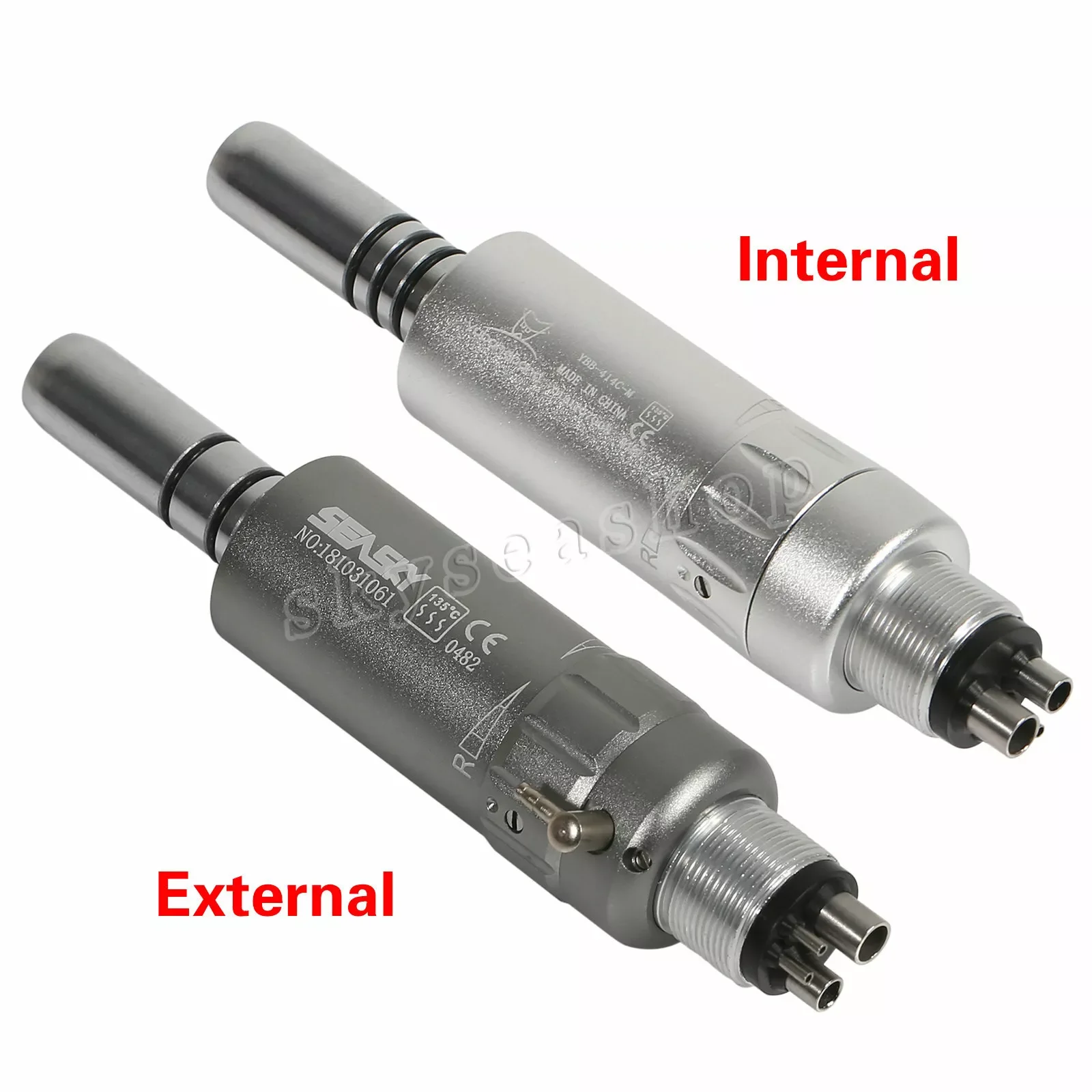 Dental Slow Low Speed Handpiece Air Motor 4Holes E-type Inner/External  Water Spary Fit Nsk/Kavo