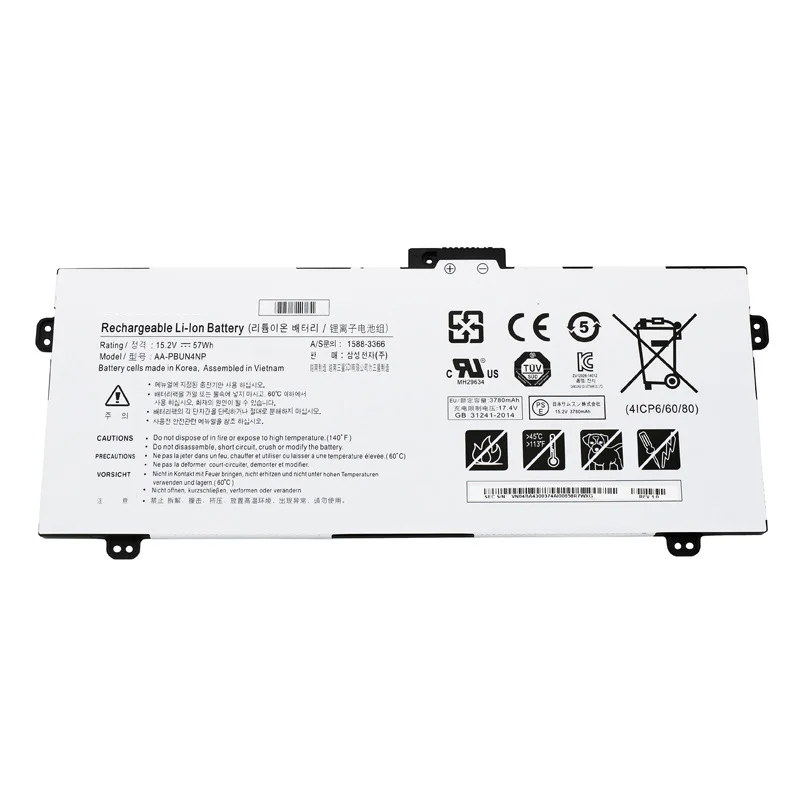 Imagem -03 - Bateria para Samsung 4icp6 60 80 Ba4300374a Np940z5j Np940z5l-s03us Pbun4np 15.2v 57wh 3780mah Novo Aa-pbun4np