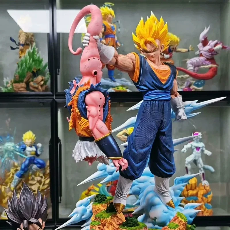 

32cm Vegetto Vs Buu Anime Dragon Ball Action Figures Pvc Model Ornaments Trendy Toy Static Statue Desktop Collection Figure Gift