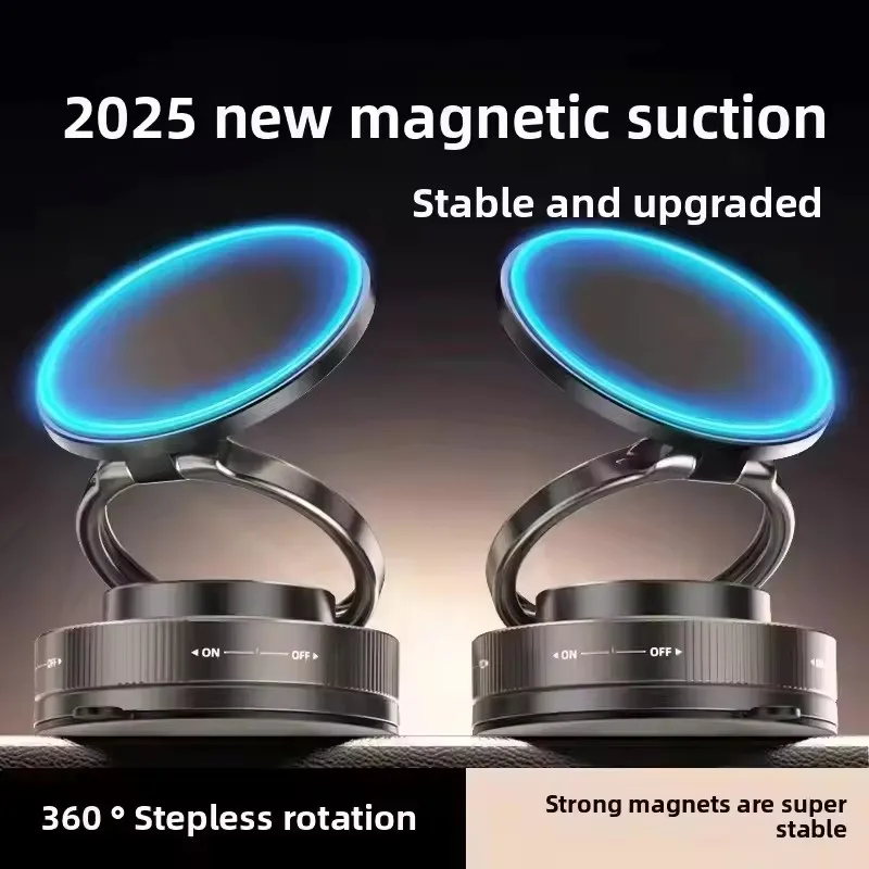 

Магнитная подставка для автомобильного телефона, механическая вакуумная присоска, поворот на 360° ° Магнитный адсорбционный кронштейн, универсальный держатель навигации